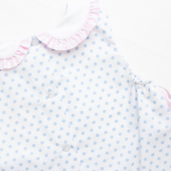 Bonnie Blue Dot Bloomer Set, Blue