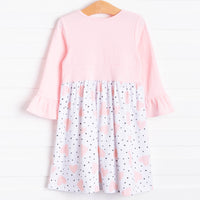 Miss Valentine Ruffle Sleeve Dress, Light Pink