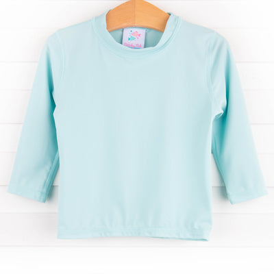 Sea Foam Long Sleeve Rash Guard, Green