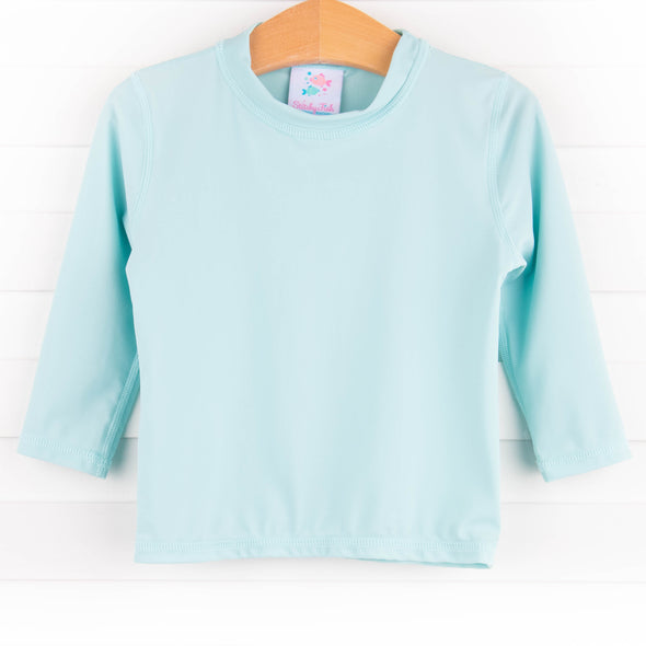 Sea Foam Long Sleeve Rash Guard, Green