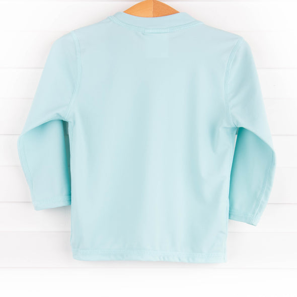 Sea Foam Long Sleeve Rash Guard, Green