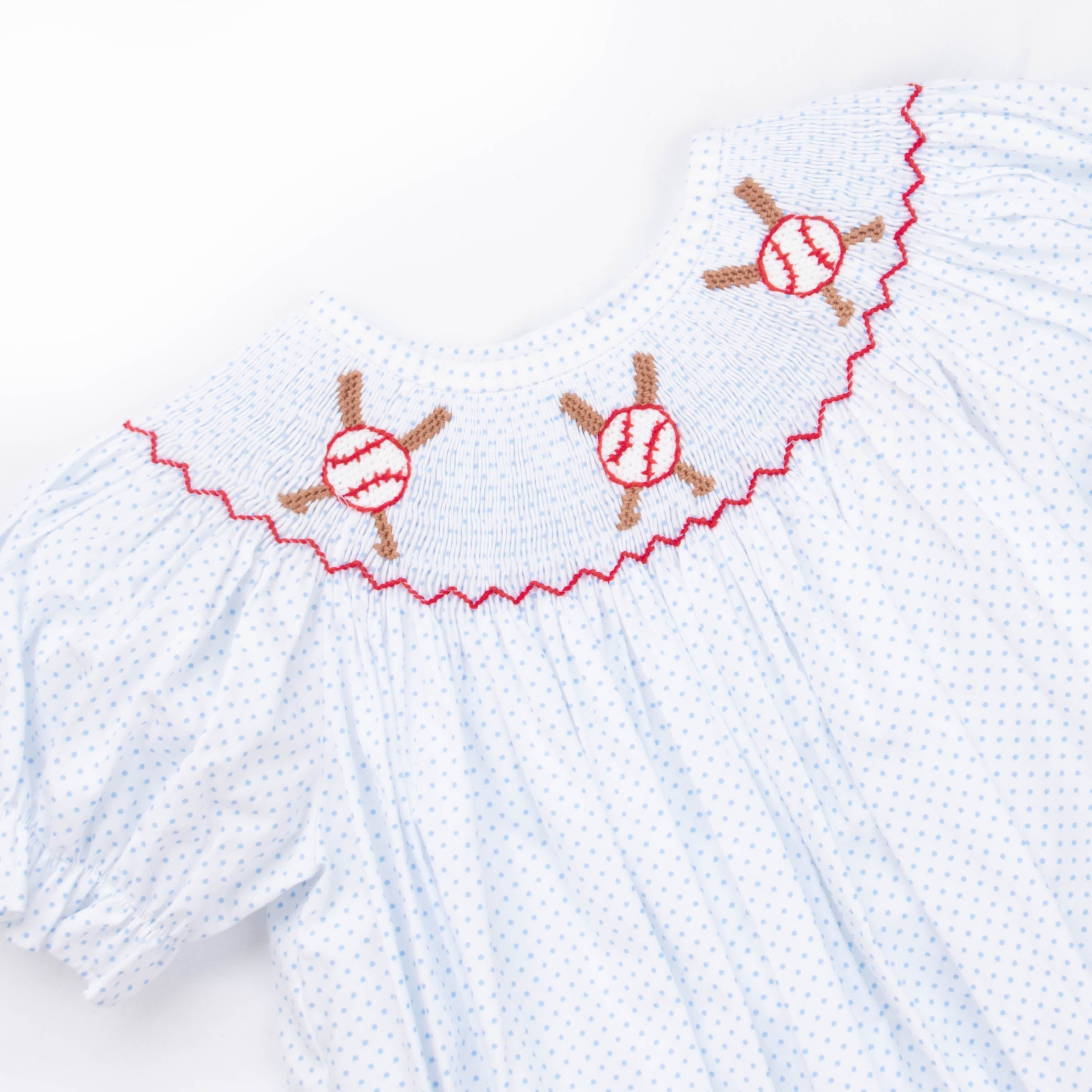 Baseball smocked best sale bubble