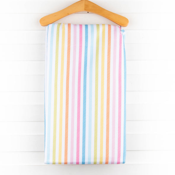 Sorbet Striped Beach Towel, Pink