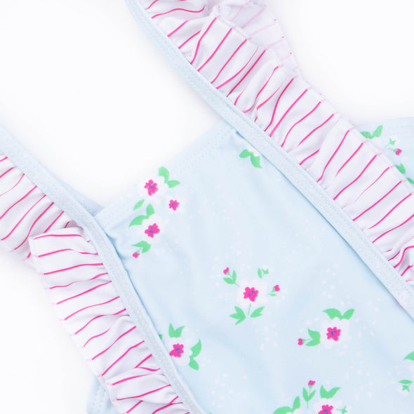 Petal Perfection One Piece, Blue