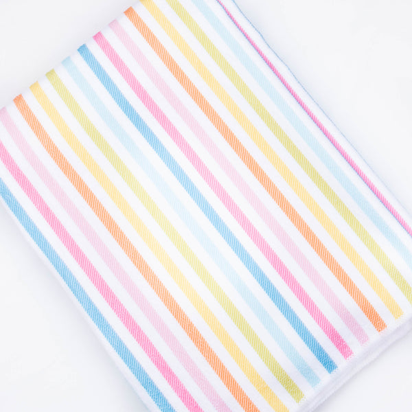 Sorbet Striped Beach Towel, Pink