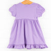 Tulip Trio Applique Dress, Purple