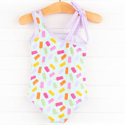 Poolside Popsicles One Piece, Blue