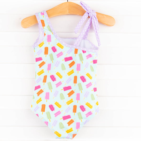 Poolside Popsicles One Piece, Blue