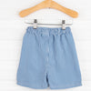 Nautical Navy Stripes Swim Trunks, Navy