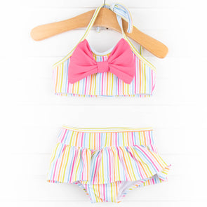 Sorbet Striped Bikini, Pink