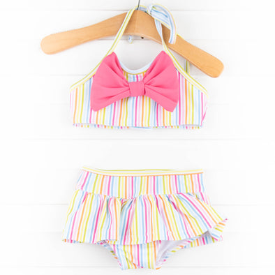 Sorbet Striped Bikini, Pink