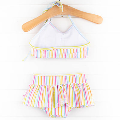 Sorbet Striped Bikini, Pink