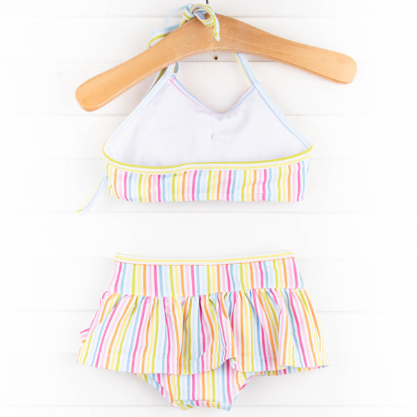 Sorbet Striped Bikini, Pink