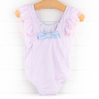 Rose Stripe One Piece, PInk
