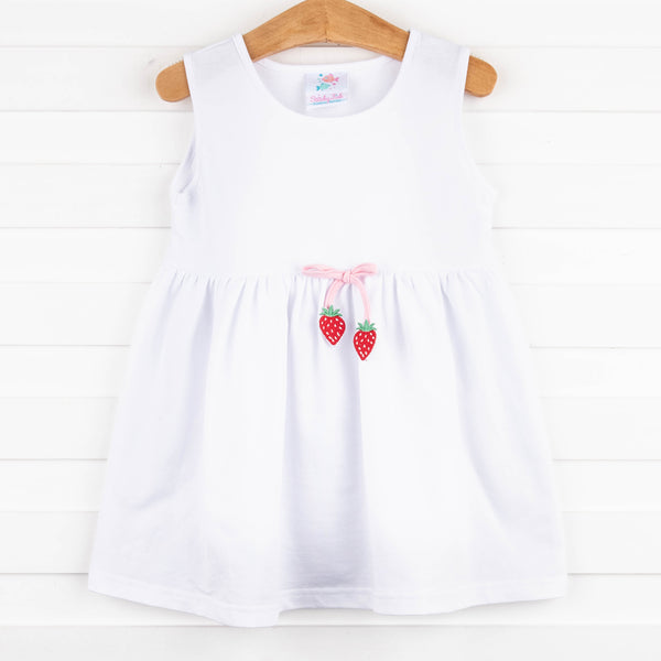 Strawberry Sweetness Cover Up, White