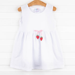 Strawberry Sweetness Cover Up, White