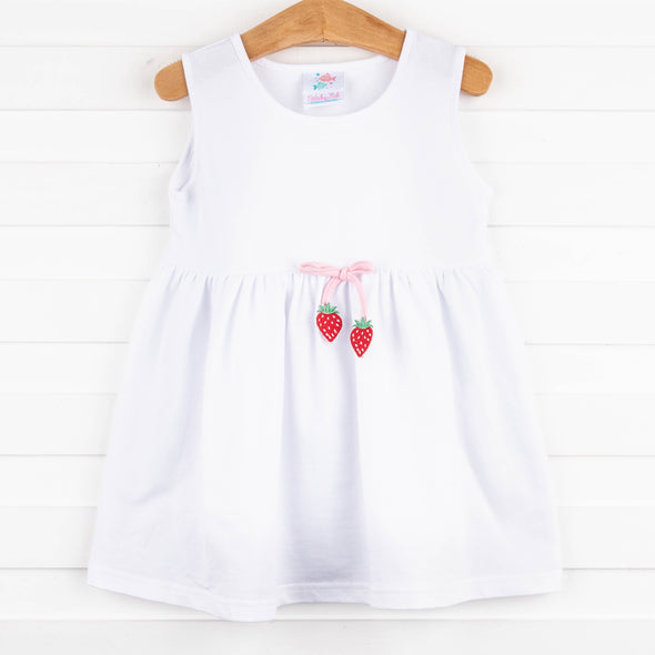 Strawberry Sweetness Cover Up, White