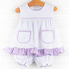 Cassidy Pima Bloomer Set, Purple