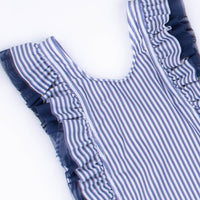Nautical Navy Stripes One Piece, Navy