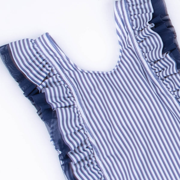 Nautical Navy Stripes One Piece, Navy