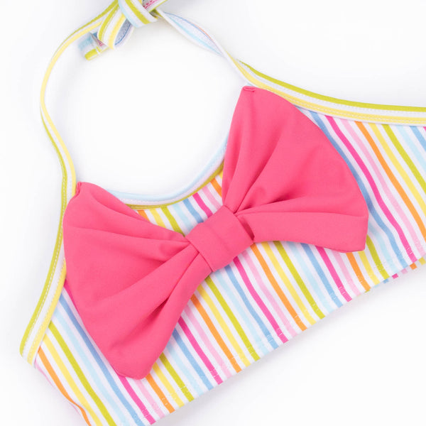 Sorbet Striped Bikini, Pink