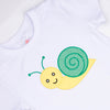 Sweet Snail Applique Shirt, White