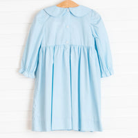 Rose-y Cheeks Smocked Dress, Blue