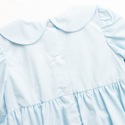 Rose-y Cheeks Smocked Dress, Blue