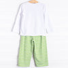 Lucky Day Applique Pant Set, Green