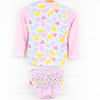 Fruit Stand Favorites Rashguard Bikini, Pink