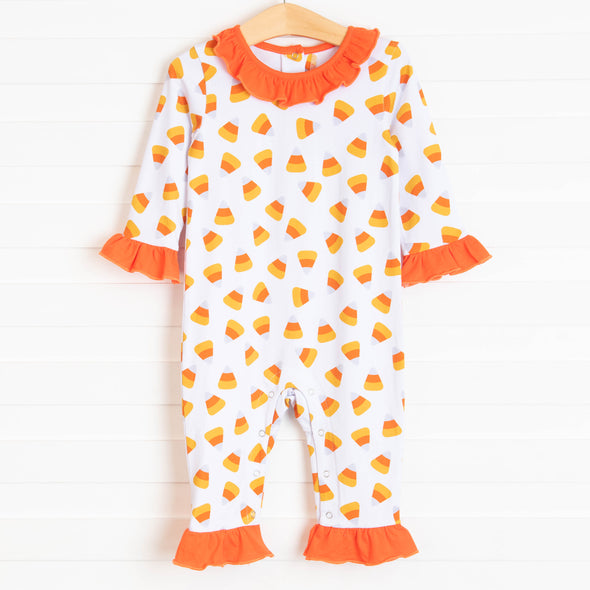 Fall Treats Rylie Romper, Orange