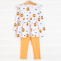 Too Sweet to Spook Legging Set, Orange