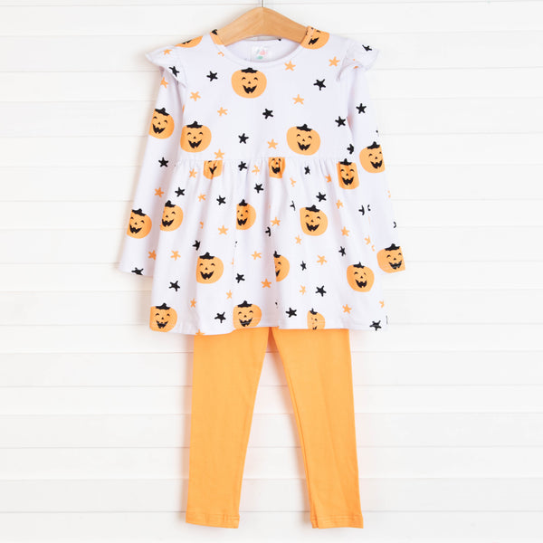 Too Sweet to Spook Legging Set, Orange