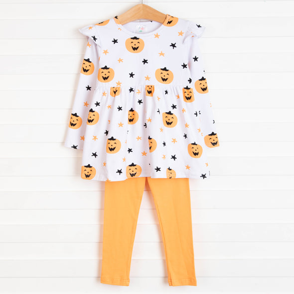 Too Sweet to Spook Legging Set, Orange