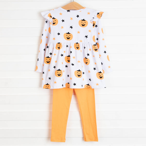 Too Sweet to Spook Legging Set, Orange