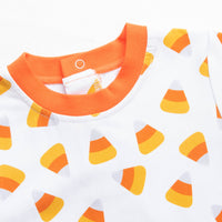 Fall Treats Romper, Orange