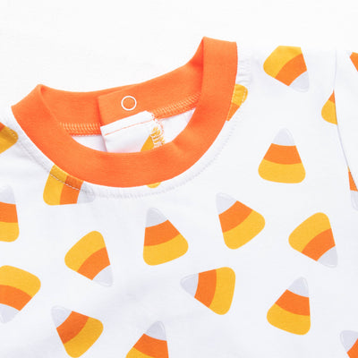 Fall Treats Romper, Orange