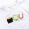 Lucky Day Applique Pant Set, Green