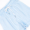 Clear Waters Gingham Swim Trunks, Blue