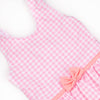 Tickled Pink Gingham Peplum One Piece, Pink