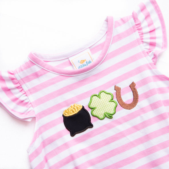 Lucky Day Applique Bubble, Pink