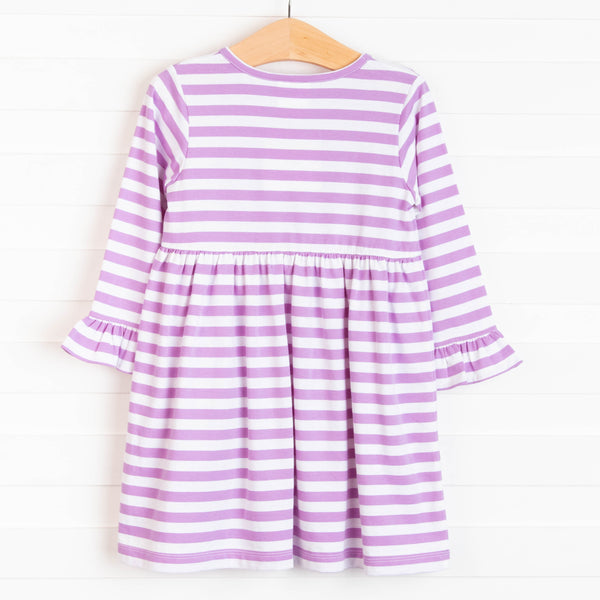Owl Be There Applique Dress, Purple