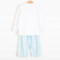 Little Helper Smocked Pant Set, Blue