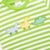 Dino Parade Applique Pant Set, Green