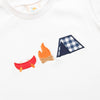 Summer Camp Applique Pant Set, Navy