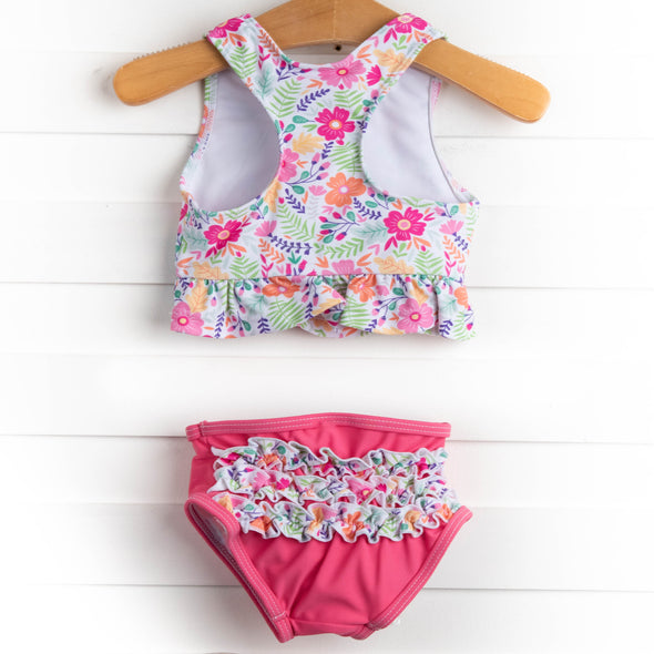 Fuchsia Flowers Bikini, Pink