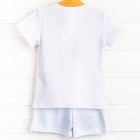 Coleman Pima Short Set, White