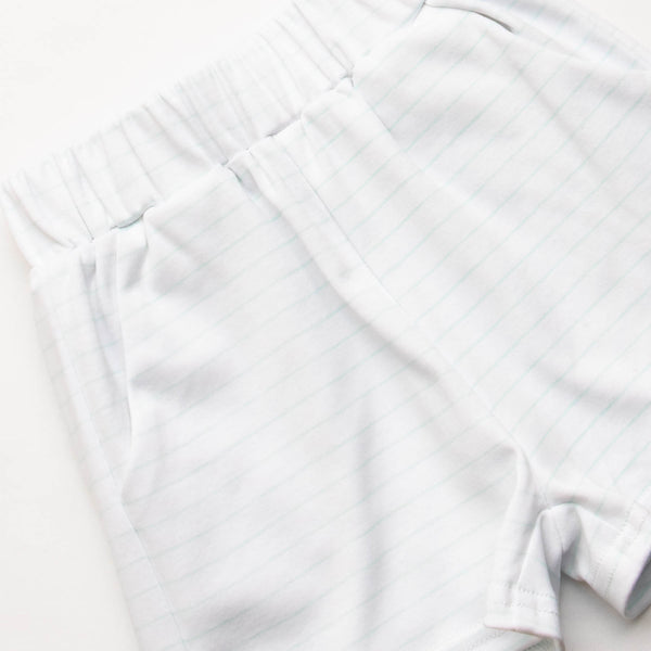 Coleman Pima Short Set, White