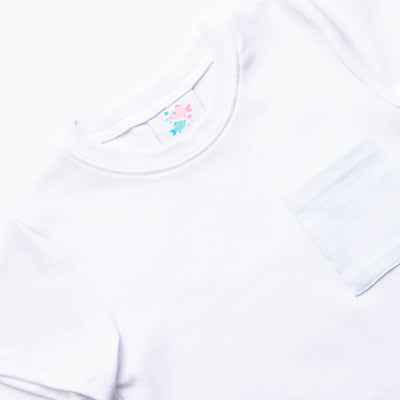 Coleman Pima Short Set, White