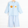 Boo Crew Applique Pant Set, Blue